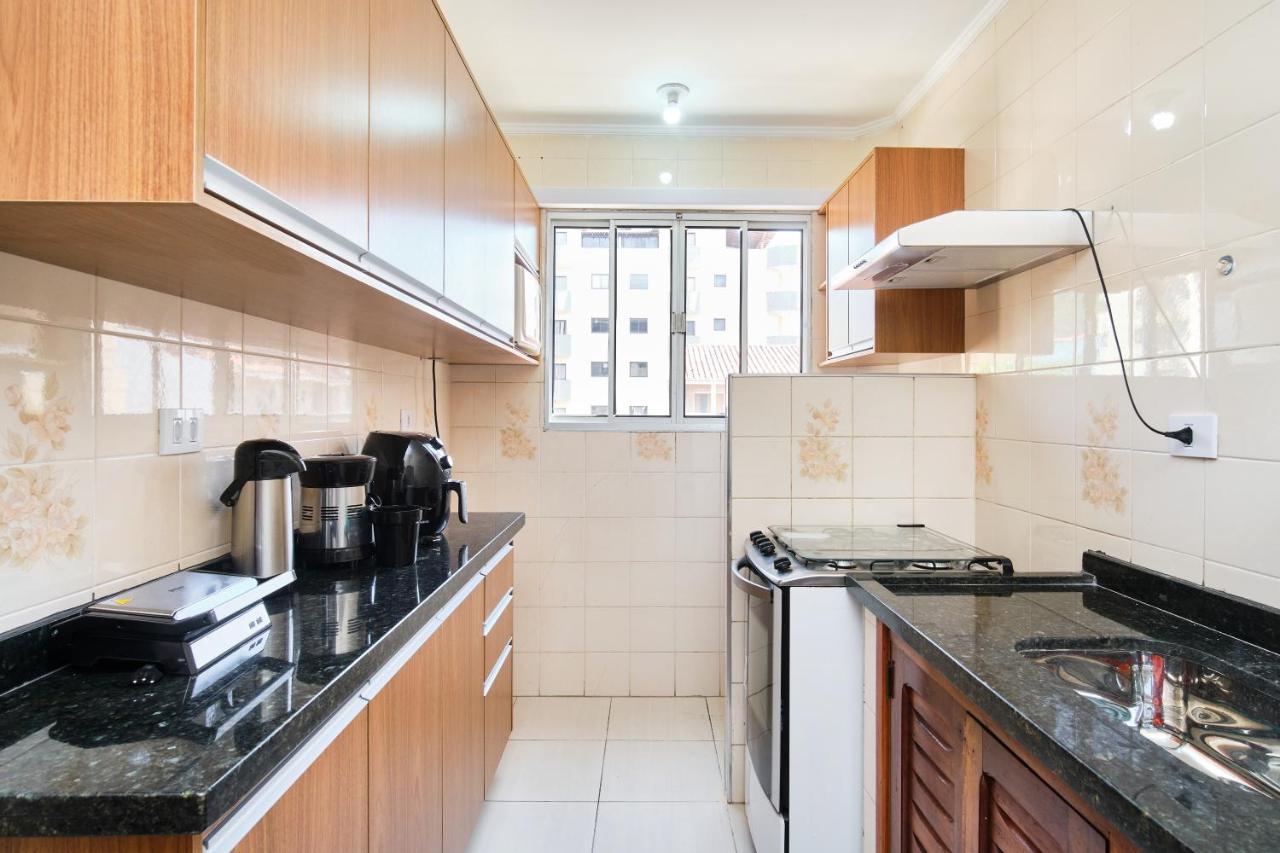 Apartamento A 100 Metros Da Praia, Bem Localizado, Com Ar Condicionado E Wi-Fi - 14 - Edificio Lenamar II Ubatuba Buitenkant foto